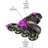 Ролики TECH TEAM TOXIC 2021 синий, размер 27-30 NN004168
